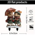 thumbnail image 3 of Gmogad Acrylic Mouse Pair Garden Stake - Waterproof Outdoor Decor for Yard/Pathway - Cute Couple Statue for Porch/Patio with Easy-Ground Insertion Design, 3 of 6