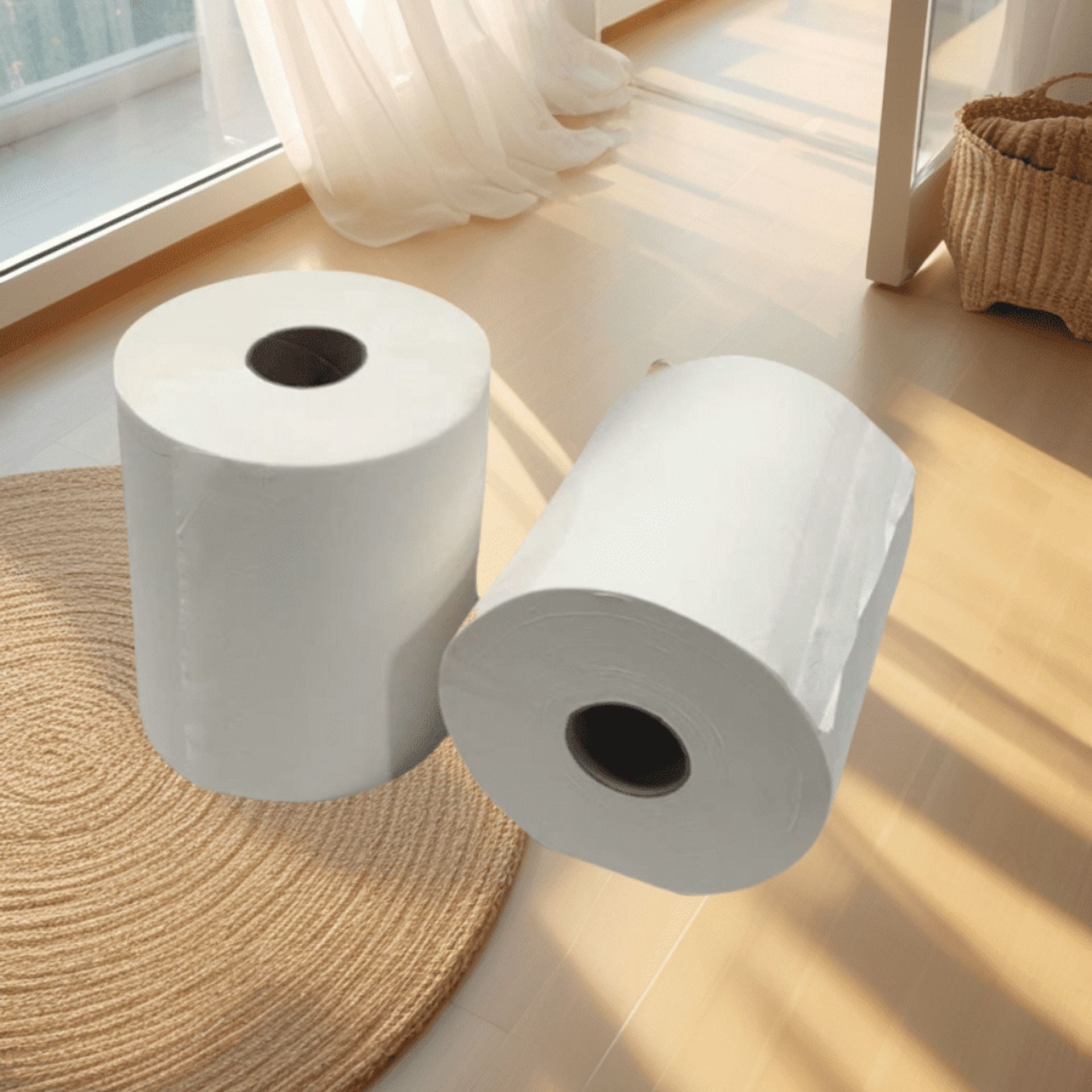 House Hold Toilet  Paper Roll, 130G(Single Roll Weight), 2Ply Embossed, 500 sheet/Roll, 96 Rolls/Case