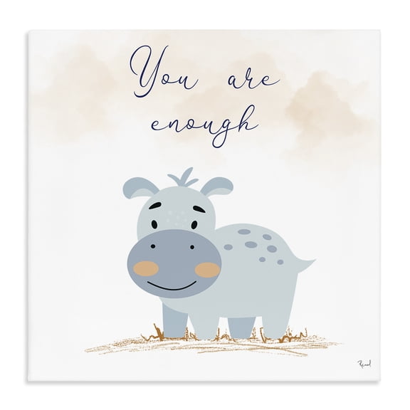 Stupell Industries Contemporary You Are Enough Inspirational Canvas Art, 17 x 17, by Matthew Piotrowicz