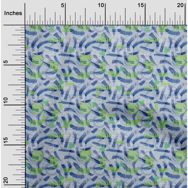 oneOone Polyester Lycra Grayish Blue Fabric Stripe & Texture Craft Projects Decor Fabric Printed By The Yard 56 Inch Wide