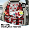 thumbnail image 3 of Uemuo Buffalo Plaid Love And Gnome Printed Car Back Seat Protector,2 Pcs Backseat Car Organizer, Kick Mats Back Seat Protector , Back Seat Organizer for Kids, 3 of 8
