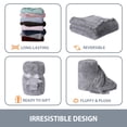 thumbnail image 5 of Swift Home Oversized 60" x 70" Extra-Fluffy High Pile Cotton Candy Soft Faux Fur Throw Blanket, 5 of 6