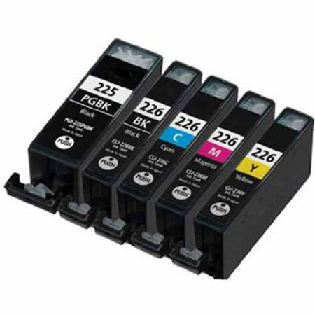 - Universal Inkjet Compatible Multipack for Canon CLI-226/PGI-225, 5-Pack