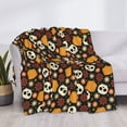 thumbnail image 3 of Naloa Skulls Flannel Blankets - Thick and Warm Blanket for Winter, Soft Fuzzy Plush King Blanket for All Seasons60"x50", 3 of 6