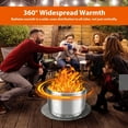 thumbnail image 2 of Garvee Fire Pits for Garden, 42 Inch Smokeless Fire Pit, 304 Stainless Steel Wood Burning Fireplaces with Removable Ash Pan & Stand, Portable Safe Burning Firepit ,Ideal for Outside Patio Camping, 2 of 7