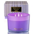 thumbnail image 2 of 96NORTH Luxury Lavender Soy Candle | Large 3 Wick Jar Candle | Up to 50 Hours Burning Time | 100% Natural Soy Wax | Relaxing Aromatherapy Aesthetic Candle | Housewarming Gift for Women and Men, 2 of 4
