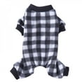 thumbnail image 4 of Charmant Petit Pyjama de Chien de Compagnie Vêtements Bonhomme de Neige Flocon de Neige Rouge Polyester, 4 of 6