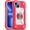 Hot Pink, variant on KOMI Compatible with iPhone 16 Case 6.1 Inch with Built-in 360°Rotating Ring Stand, Military Grade Drop Protection Full Body Rugged Heavy Duty Protective Cover Rainbow Pink