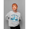 thumbnail image 2 of Taste the Fun Frozeti Dippin' Dots Retro Yeti Graphic Women's Sweatshirt, 2 of 4