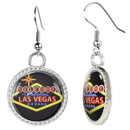 Las Vegas Nevada Neon Sign Earrings
