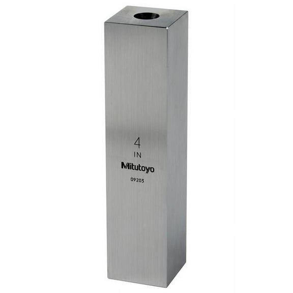 Mitutoyo Gage Block,Square,Steel,4.00 In,ASME 0 614204-531