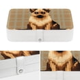 thumbnail image 4 of Pixel Dog PU Leather Jewelry Box with Removable Compartment and Necklace Holder - Portable Jewelry Display Case for Jewelry Boxes, 4 of 6