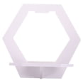 thumbnail image 5 of EXHUMKY White Floating Shelf for Bedroom Decor, PVC Wood Composite, 1 Set Wall Mounted Storage Display, 5 of 8