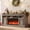 ‎Gray, variant on IdealHouse 68" Farmhouse Electric Fireplace TV Stand, Entertainment Center with Open Storage Cabinets for TVs up to 75", Media Console for Living Room