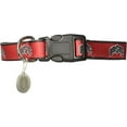 thumbnail image 2 of Brand New Collegiate Ohio/St K9 Dog Collar W/ Round Metal Tag, Nylon, Official School Colors, 1 Inch Wide, Large - 12-20 In. Long, 2 of 3