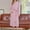 Pink, variant on Lilgiuy Women's Winter Nightgown Casual Solid Color Couple Bathrobe Men and Women Soft Thicken Pajama for Bridesmaid