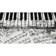thumbnail image 3 of Meneely, Dan 18x12 Black Modern Framed Museum Art Print Titled - Black and White Piano Keys, 3 of 5