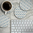 thumbnail image 2 of Thirstystone Blue Bows 4-Pack Round Stone Coasters, 2 of 7