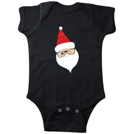 

Inktastic Santa Claus Hipster Santa Winking Santa Red Hat Gift Baby Boy or Baby Girl Bodysuit