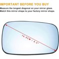 thumbnail image 3 of Espejo retrovisor derecho de repuesto XCar con placa de soporte convexa y calefacción, 3 of 5