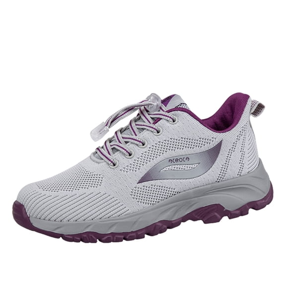 WEAIXIMIUNG Glitter Sneakers for Women Wedding Couple Women's Spring and Summer New Non Walking Fashion Light Shoes Middle and Elderly Shoes