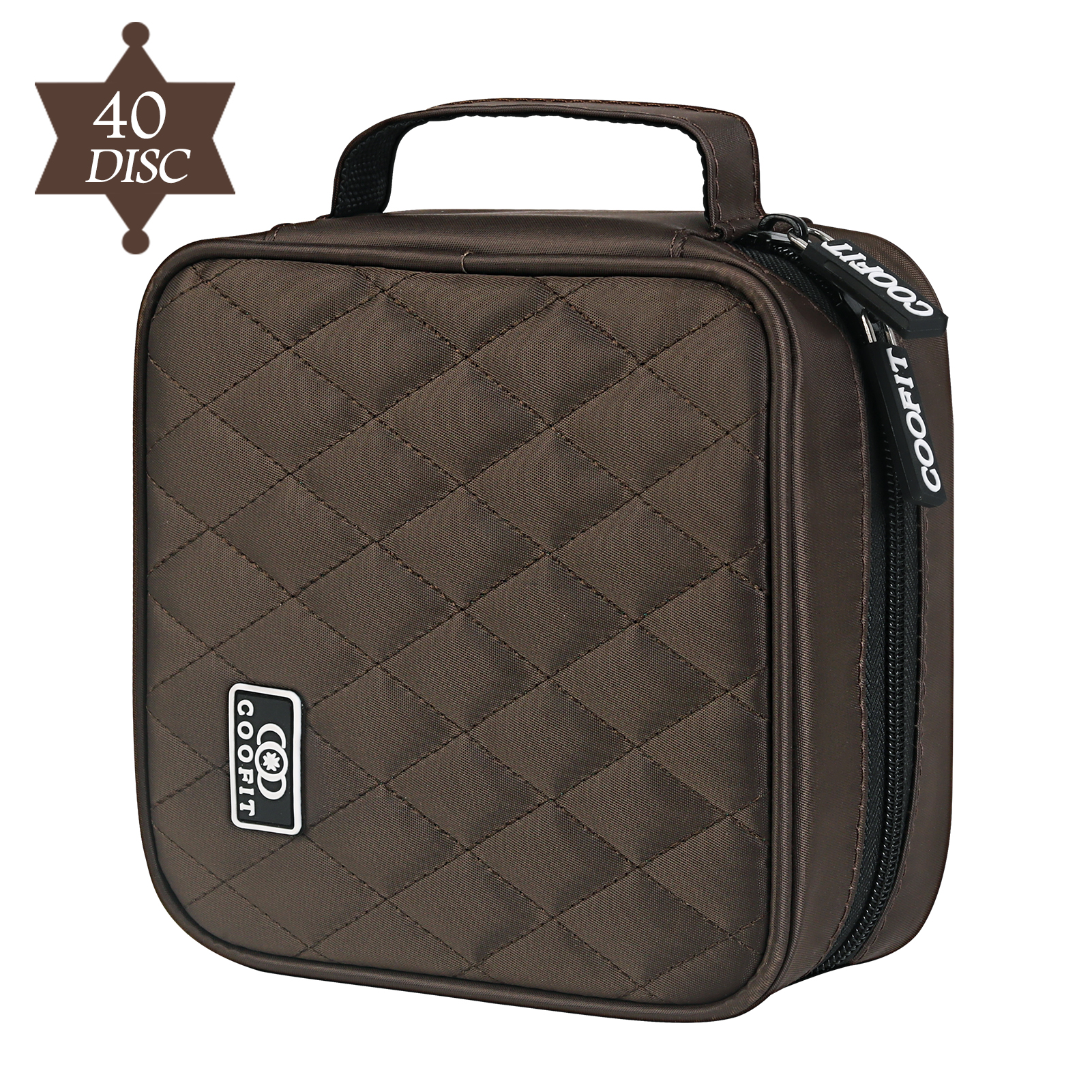 CD Storage Case Portable 40Capacity Heavy Duty CD Carrying Case CD