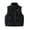 Black, variant on Esaierr 3-12Y Toddler Kids Boys Girls Winter Sleeveless Cotton Jacket Solid Color Warm Vest Zipper Thickened Waistcoat Coats