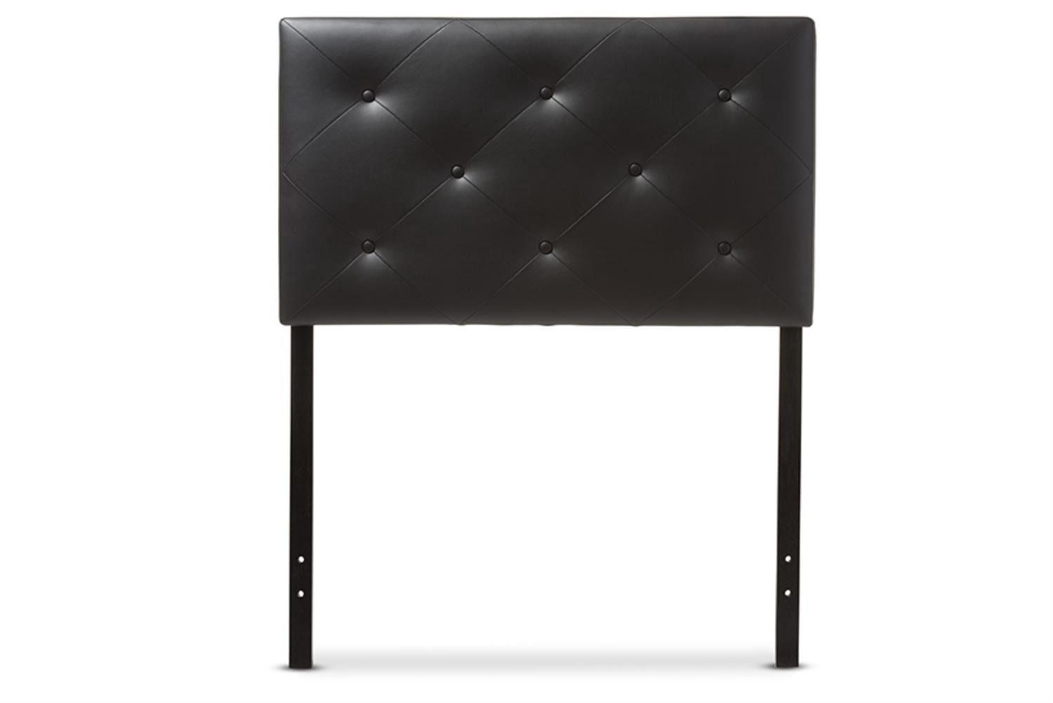 Baxton Studio Baltimore Modern and Contemporary Faux Leather Upholstered Twin Size Headboard, Multiple Colors