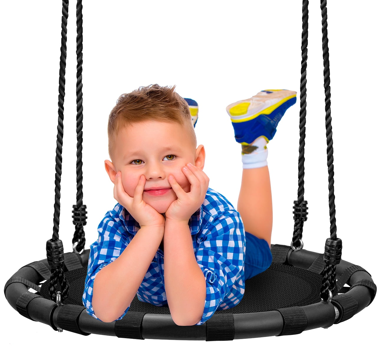 Sorbus Spinner Swing Kids Indoor/Outdoor Round Mat Swing Great for