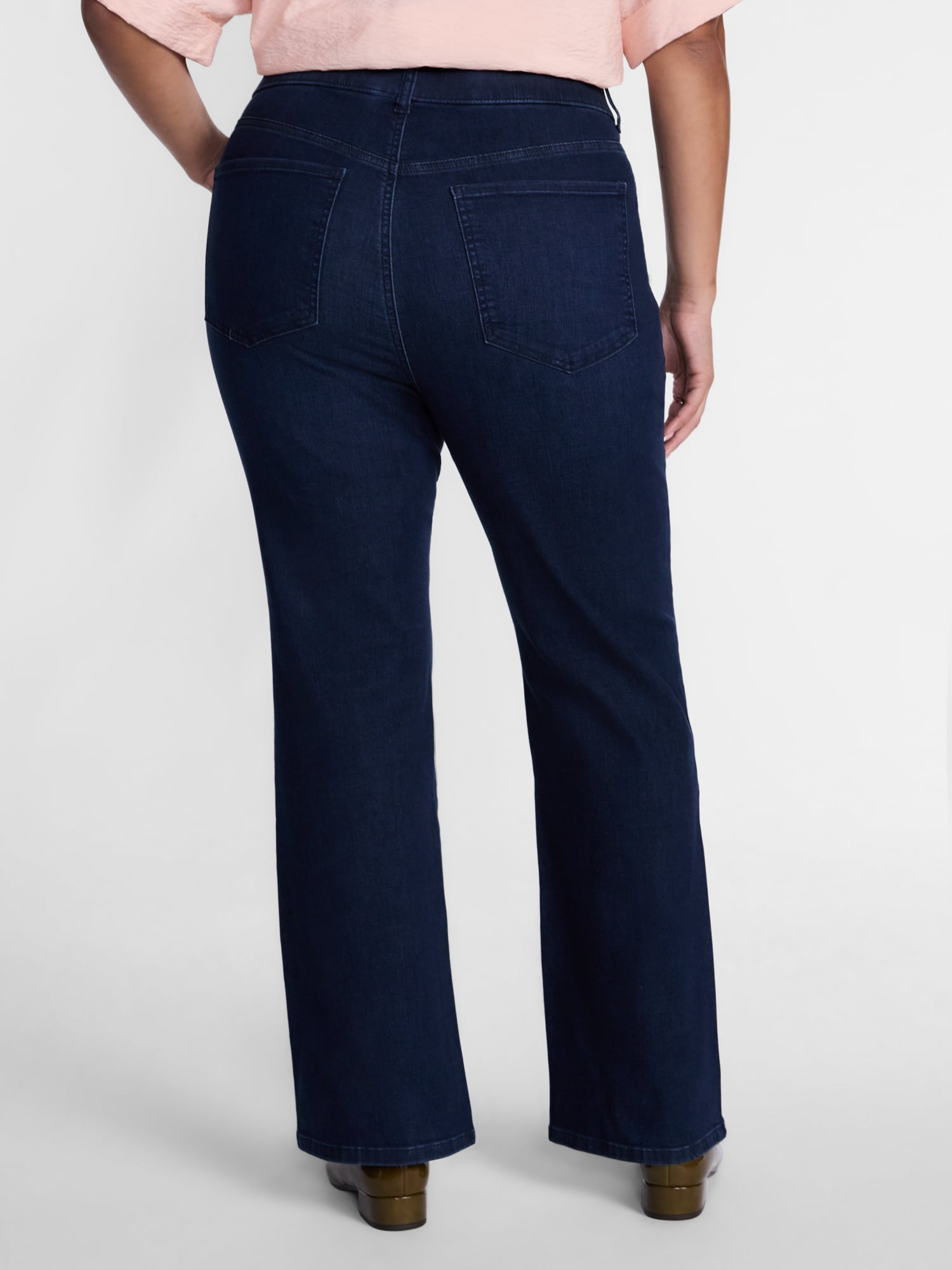 Terra & Sky Women's Plus Signature High Rise Bootcut Jeggings, Sizes 0X-5X