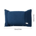 thumbnail image 3 of EazyTech Premium Cotton Pillowcase Cover with Button Closure 20x28 Inch Non-Slip Fixed Soft Breathable Pillow Case Queen Standard Size Wrinkle-Free Dark blue, 3 of 6