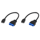 thumbnail image 1 of Cable Extensión USB3.1 Del Encabezado Panel Frontal USB3.0 20 Pines para Placa Base, 1 of 5