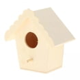 thumbnail image 1 of LOVIVER 2xWooden Bird House for Outside,Bird Nesting Box,Unfinished Paintable Pcs, 1 of 6