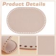 thumbnail image 4 of PH 2pcs Basket Bottom Felt Bag Bottom Reusable Bag Shaper Oval Crochet Basket Base for Knitting Yarn Basket Storage Bag DIY Weaving Crafts Home Storage 13.7x9.8 inch Hole: 9mm Light Salmon Salmon, 4 of 9