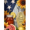 thumbnail image 4 of Decorative Design Sweet Summer Time Patriotic Food Themed Sunflower Bee Banner for Outdoor Party Summer Event Home Decoration, 4 of 7