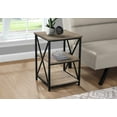 thumbnail image 1 of Monarch Specialties Accent Table, Side, End, Nightstand, Lamp, Living Room, Bedroom, Brown Laminate, Black Metal, Contemporary, Modern, 1 of 6