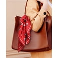 thumbnail image 5 of CBC Crown Women's Christmas Theme Lightweight Soft Silk Feeling Scarf 35" x 35" or 21" x 21", 5 of 7