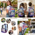 thumbnail image 5 of DISNIMO Butterfly Printed Clear Backpack for Girls, 3 Pcs Heavy Duty Clear Bookbag with Lunch Bag for School, Large See Through PVC Transparent Bookbag with Pencil Case, 5 of 5