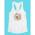 thumbnail image 3 of Vintage Floral Bouquet. Tank Women -Image by Shutterstock, Female x-Small, 3 of 4