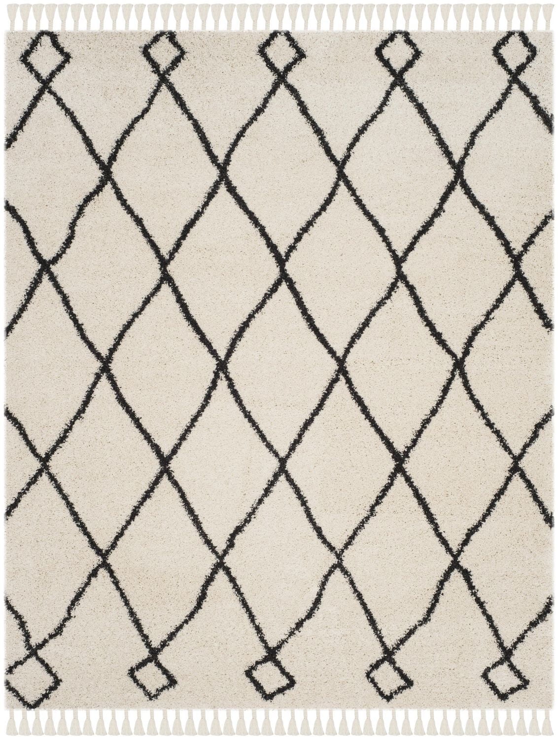 Safavieh Moroccan Fringe Lavern Tapis Géométrique Shag