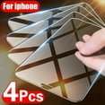 thumbnail image 2 of 4-Pack Tempered Glass Full Coverage Screen Protector for iPhone 11 12 13 14 Pro Max, Apple iPhone X XR XS Max 12 13 Mini Exclusive 9H HD Glass Film, 2 of 7