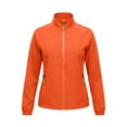 thumbnail image 2 of Cilsoka Women's Softshell Jacket Water Resistant Full Zip Windbreaker Lightweight Plus Size Coat with Stand Collar and Zip Pockets, 2 of 6
