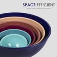 thumbnail image 3 of ZMLEVE Cook with Color Plastic Nesting Mixing Bowls Set with 12 Piece (6 Prep Bowls and 6 Lids), 3 of 7