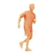 thumbnail image 4 of Figura pequeña corriendo sin pintar a escala 1:64, colección de accesorios de película, escritorio Estilo B, 4 of 9
