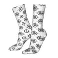 thumbnail image 5 of KLL Retro Compass Print Womens Crew Socks Athletic Middle Tube Long Socks Novelty Socks Gifts For Men, 5 of 7