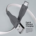 thumbnail image 4 of Powertek USB-A to USB-C Two-Tone Pastel Fast Charge Cable, 6 ft, Grey, 4 of 8