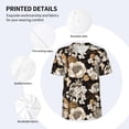 thumbnail image 5 of Rocae Retro Hydrangeas for Breathable Men's Baseball T-Shirt Fashionable Casual Baseball Jersey, Moisture-wicking Sportswear XX-Large, 5 of 9