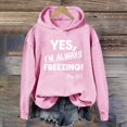 thumbnail image 2 of Hilzaten Womens Sweatshirt Long Sleeve Hooded Print Pullover Loosse Sweatshirt for Women, 2 of 7