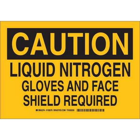 BRADY 128578 Caution Sign, 10 x 14In, Black/Yellow
