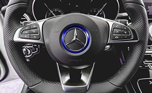 Mercedes C E CLA GLA GLC GLE Class 1x Red Steering Wheel Center Decoration Cover Trim For 2015